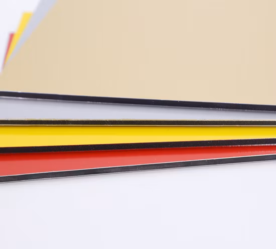 Tablero de revestimiento ACP Panel compuesto de aluminio Material de aluminio PE PVDF Espejo de metal brillante sólido cepillado