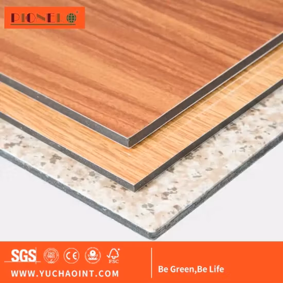 20 años de fabricante, 3 mm, 4 mm, 5 mm, PVDF, ACP, material de construcción brillante, tablero ACP, panel compuesto de aluminio