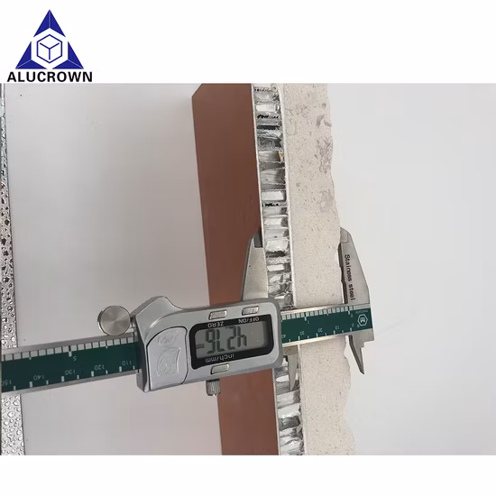 Panel decorativo de pared Paneles de nido de abeja de piedra de aluminio con acabado de mármol/piedra/granito